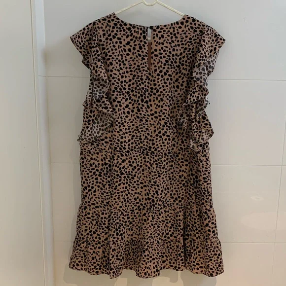 Tussah Ivana Mini Dress in Nude Spot - Size 12 - Picture 3 of 14